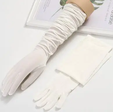 Женские длинные перчатки из модала с защитой от ультрафиолета и сенсорным