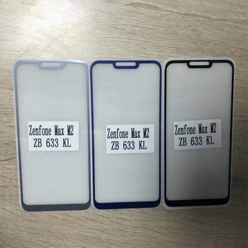 Закаленное 3D стекло с полным покрытием для Asus Zenfone Max M2 ZB633KL 2 шт. полноэкранная