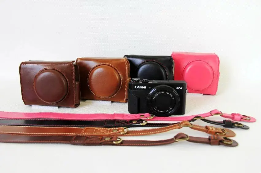 Роскошный Винтажный чехол из искусственной кожи в стиле ретро для камеры Canon