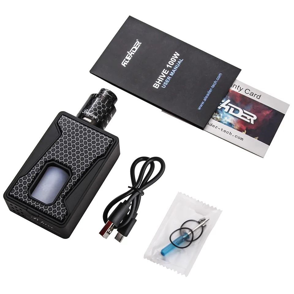 Оригинальный Aleader Bhive 100 Вт BF Squonker Box TC Mod Kit Squonk электронная сигарета с полимерной