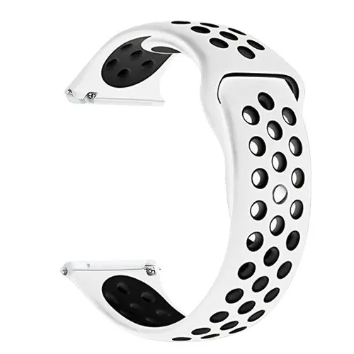 Ремешок для спортивных часов для fitbit versa band correa силиконовый браслет наручный браслет ремешок для ремня fitbit наручные часы аксессуары - Цвет: White black