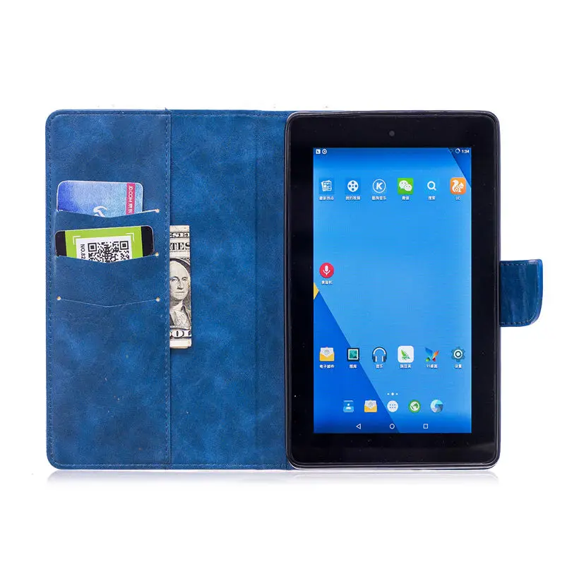 Чехол для Amazon All New Fire 7 Tablet с Alexa &quot2017 го поколения Smart Cover 2015 Funda PU кожаный чехол|smart