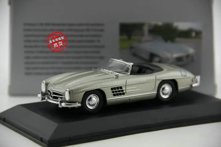 Классическая литая под давлением игрушечная модель 1:43 Mercedes-Benz 300 SL(W198) Винтажный автомобильный транспорт для подарка, украшения, коллекции