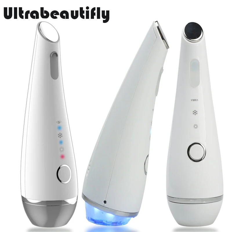 

Sonic vibration heating cooling pores minimizer face eye lifting ultrasonic photon rejuvenation beautiful skin beauty instrument