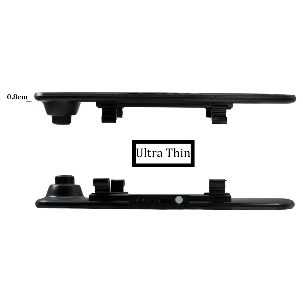 Автомобильная зеркальная камера Wetowe F19 видеорегистратор 4 3 ''DVR Dual Len HD 1080 P