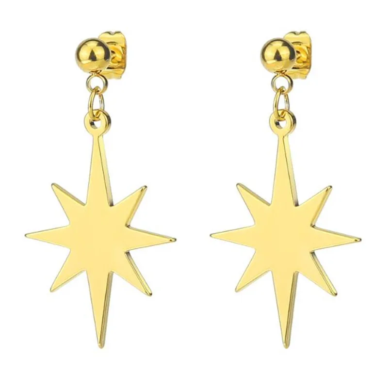 

New Arrival Creative Rose Gold Color Flower Stud Earrings For Women Stainless Steel Earrings Piercings Fashion Jewelry