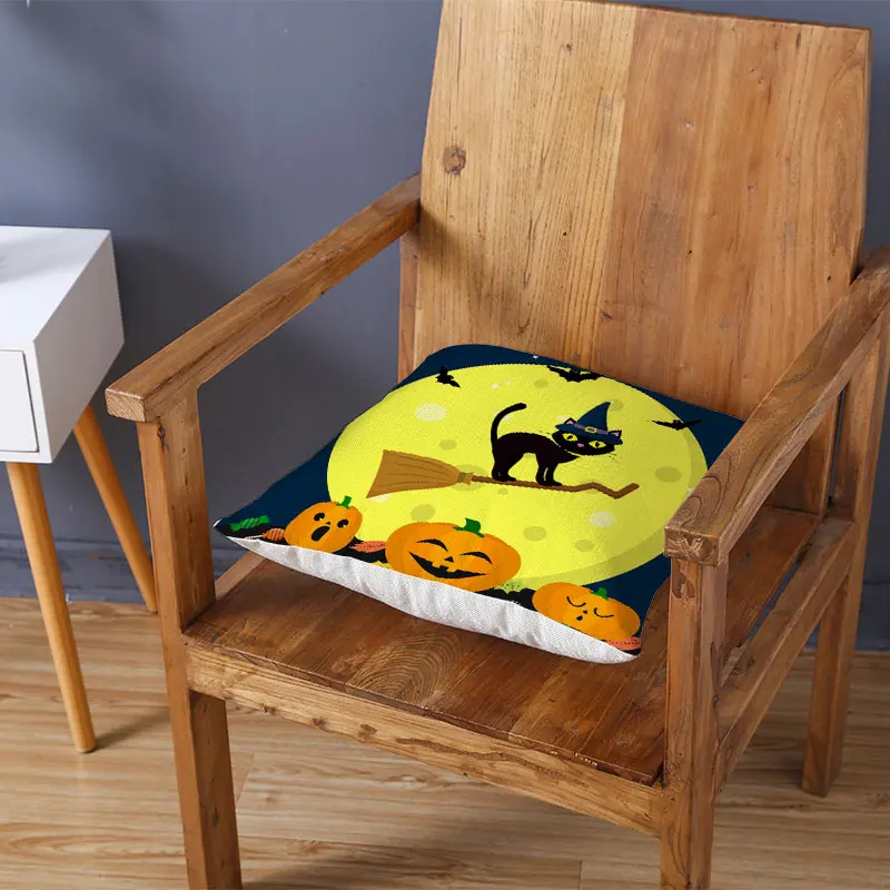 YWZN Halloween Printing Cushion Cover Pumpkin Cat Throw Pillow Case Decorative Pillowcase | Дом и сад