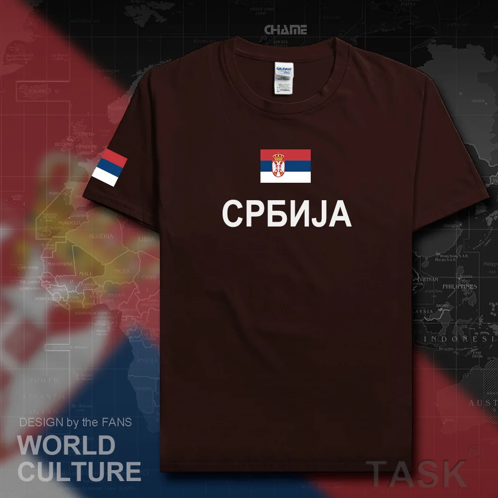 Сербии Сербские мужские футболки Serbs мода 2017 трикотаж национальная сборная