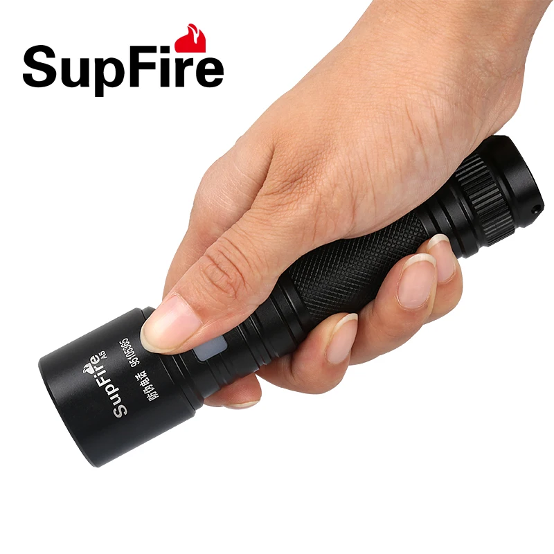 Supfire A5 CREE XML T6 светодиодный фонарик 700 люмен световой факел) поисковый фонарь одиночный фонарь на 18650 Батарея