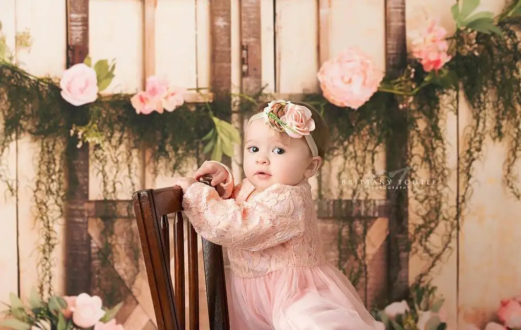 Фотофон MEHOFOTO для малышей с цветочным узором детский фон фотостудии украшение дня
