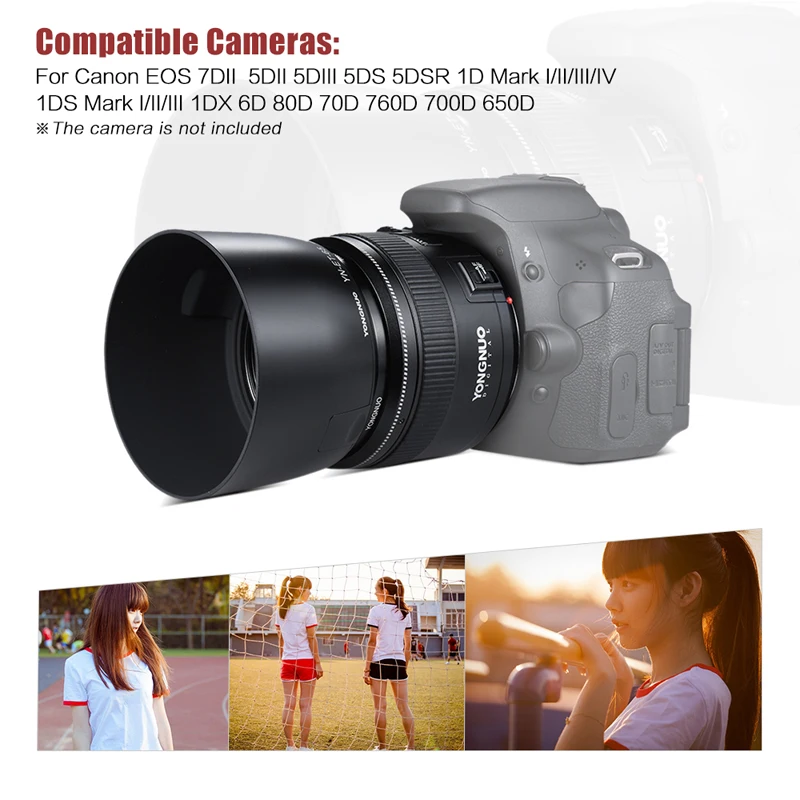YONGNUO 85 мм F1.8 объектив с фиксированным фокусным расстоянием полный Рамки AF MF