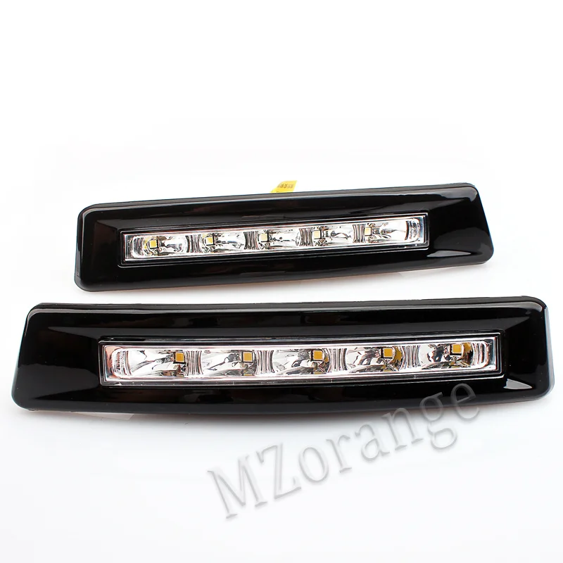 Черный MZORANGE 12 В DRL Дневной ходовой светильник Дневной светильник для Toyota Prado FJ150 LC150 2010 2011 2012 2013 для Land Cruiser 2700/4000 - Цвет: Черный