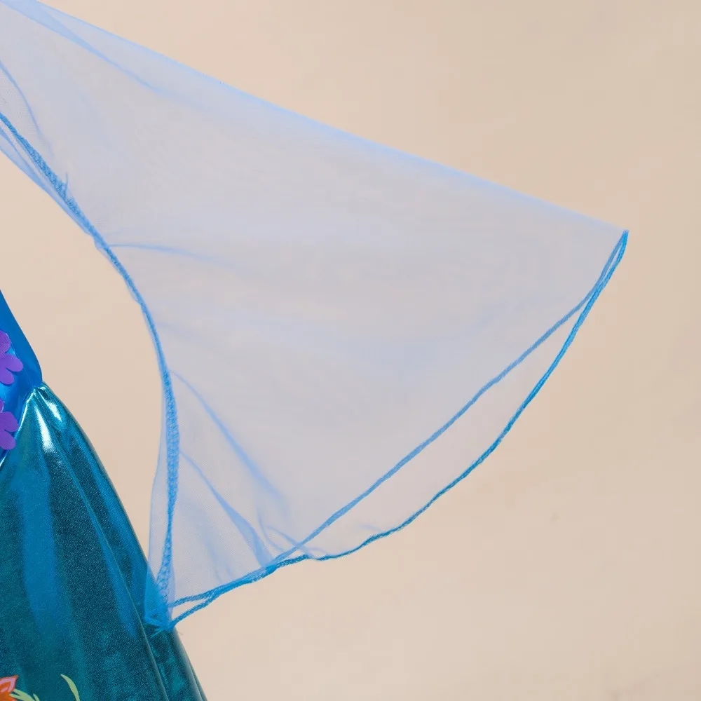 Новинка 2017 платья Русалочки для девочек с жемчугом детские костюмы Ариэль