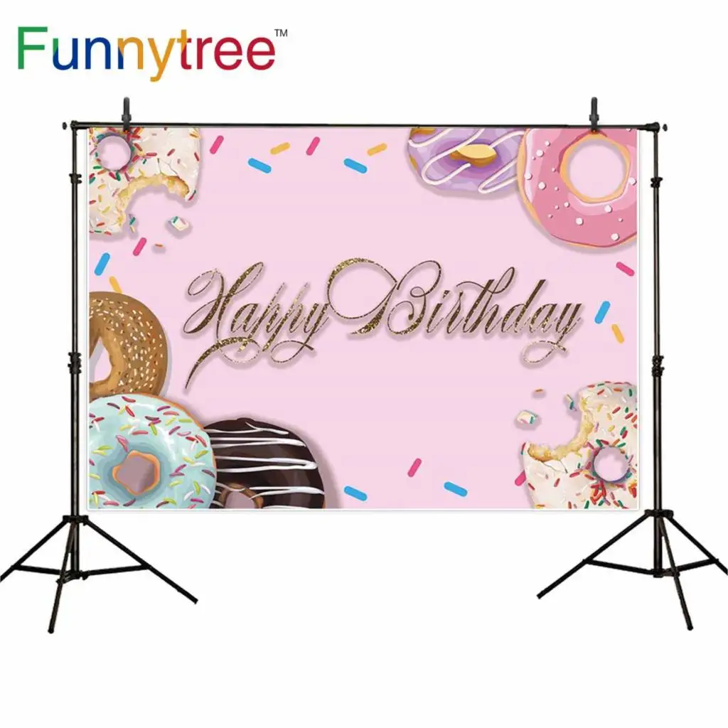 Funnytree розовый золотой подарок на день рождения пончик цвета десерт девочка дети