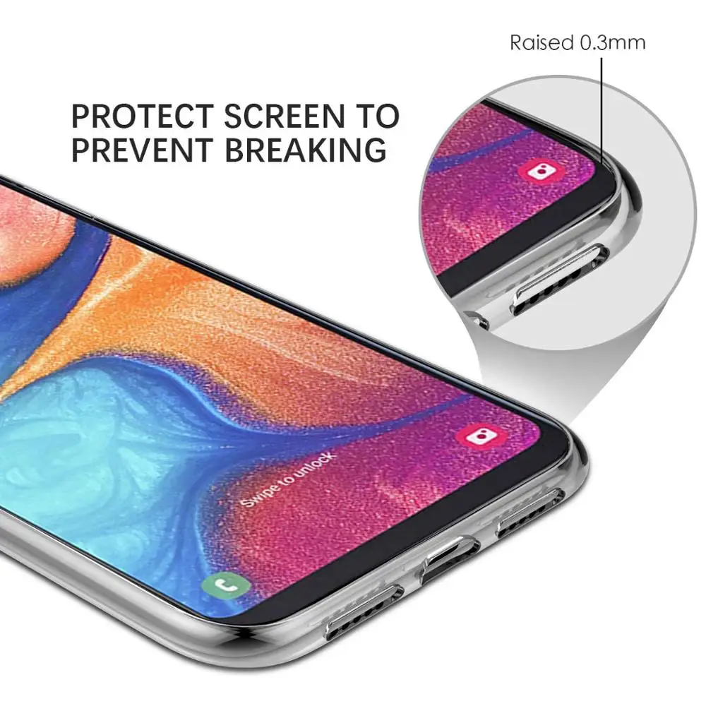 Shockproof Bumper Transparent TPU Protective For Samsung Galaxy A20E Case Silicone Cover Phone |