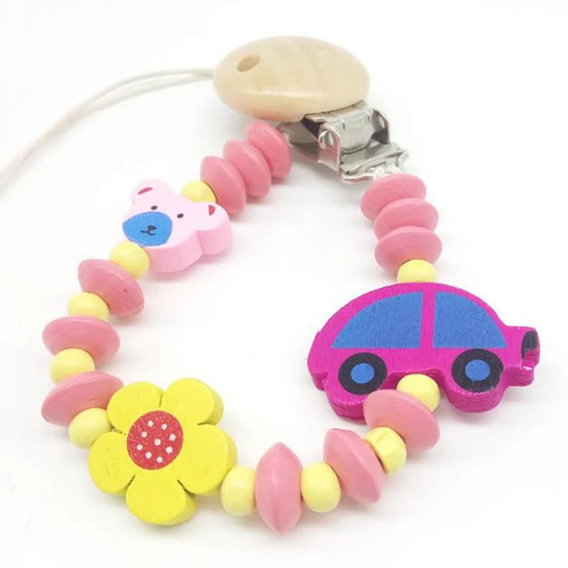 PK2 Silicone Baby Pacifier Clips Funny Pacifier Chain With Mouse Holder For Baby Baby Shower Gift BPA Free - Цвет: PK2