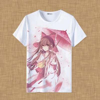 26 Новинка, футболка для проекта TouHou, Hakurei Reimu Kirisame Marisa, аниме, футболка, модные мужские и женские футболки - Цвет: 26