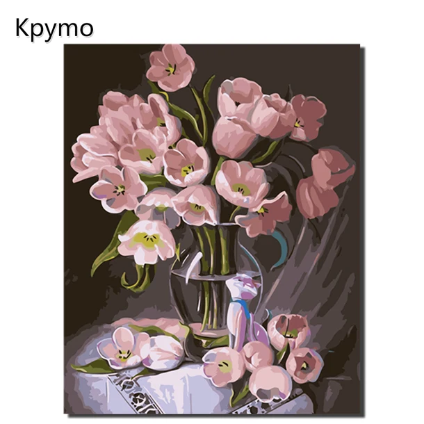 VA-0338 Kpymo живопись каллиграфия декоративная акриловая кисть для рисования живопись по номерам модульная Картина на холсте по номерам VA1022 красота - Цвет: VA-0338