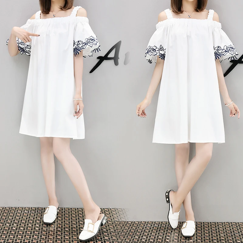 Новинка 2019 платье для беременных летняя одежда без Плеч|Платья| |