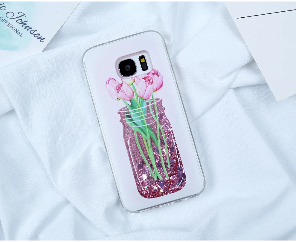 Чехол для samsung Galaxy S7 край S8 S9 S10 Plus Note 9 10 плюс A5 A50 A70 A7 J5 J7 J3 Жидкий блеск динамический чехол s