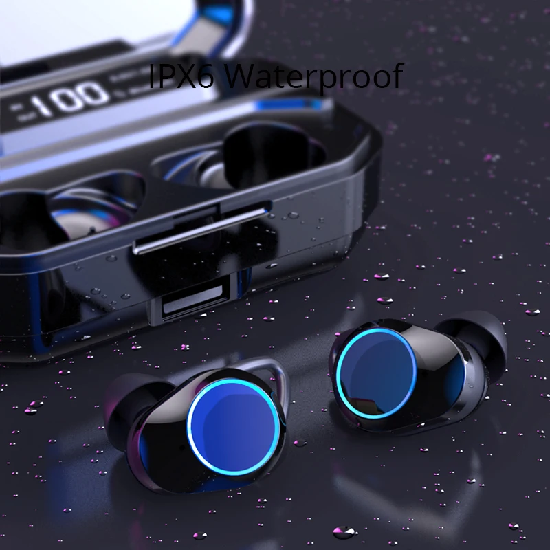 TWS 5 0 спортивные наушники IPX6 Водонепроницаемый X6 обновление Bluetooth беспроводные