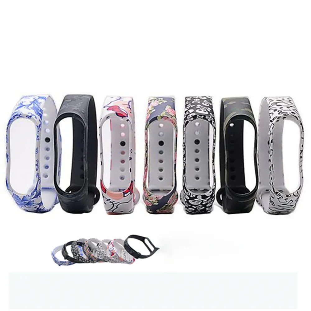 Силиконовые носимых устройств ремешок для Xiaomi MI Band 3 смарт браслет аксессуары