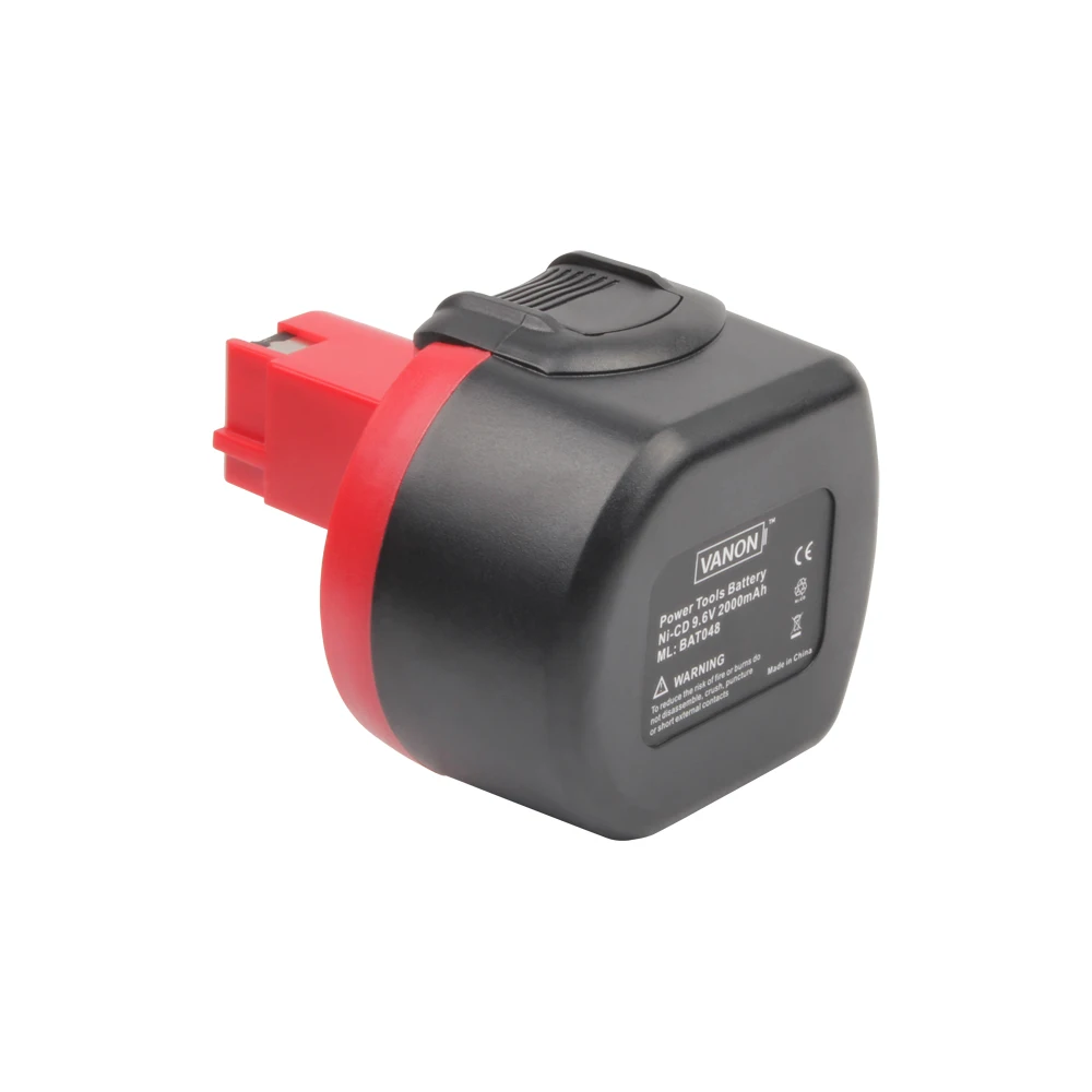 VANON 9 6 вольт 2000 мАч Ni-CD аккумулятор для Bosch BAT048 черный в 2.0Ah PSR 960 аккумуляторная