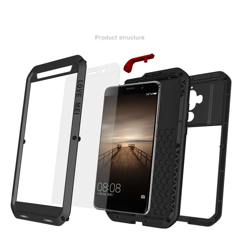 Huawei Mate 10 Pro Case Shockproof Metal Aluminum Armor Waterproof Heavy Duty Cover Full Protective Mate10 PRO | Мобильные телефоны