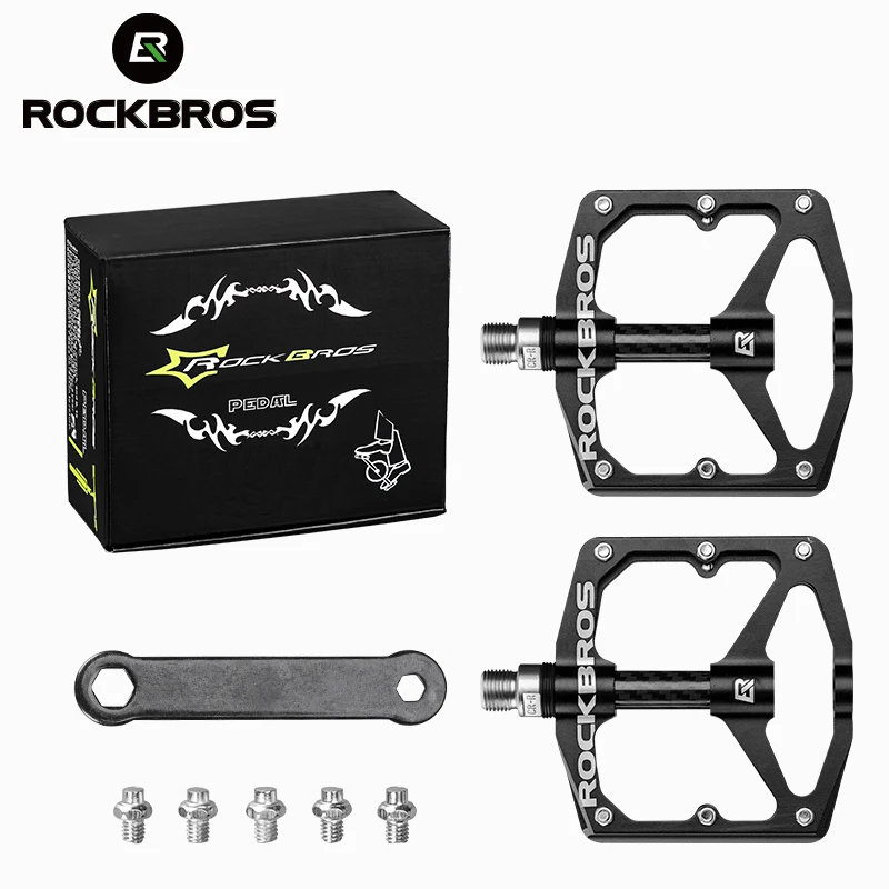 ROCKBROS велосипедные педали герметичный DU подшипник съемные скобы из алюминиевого