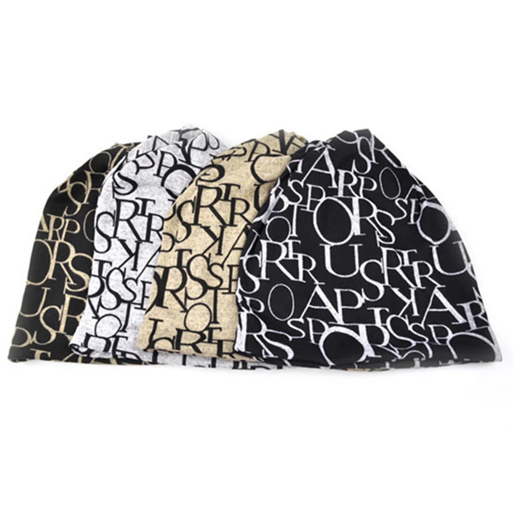 

1pc Fashion Women Ladies Hat Neckerchief Beanie Letter Printed Casual Feminine Bonnet Hat New