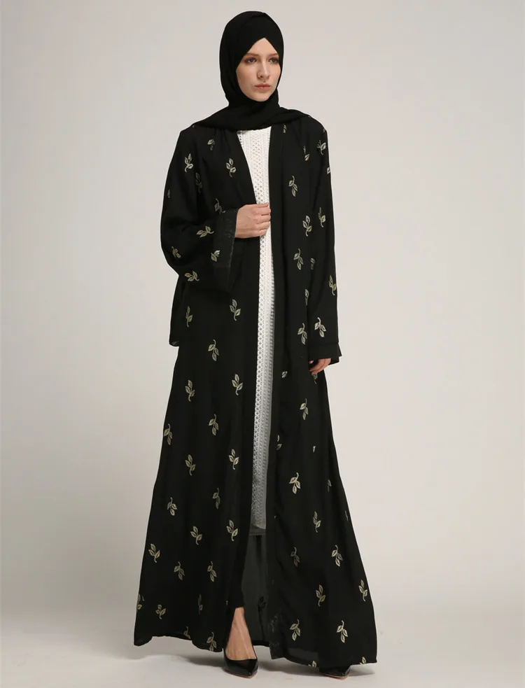 Большие размеры мусульманский взрослый Pinted цветочный халат турецкий Дубай абайя