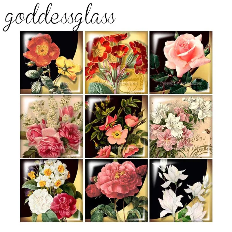 Квадратный кабошон для фотосъемки модная винтажная фурнитура демонстрации