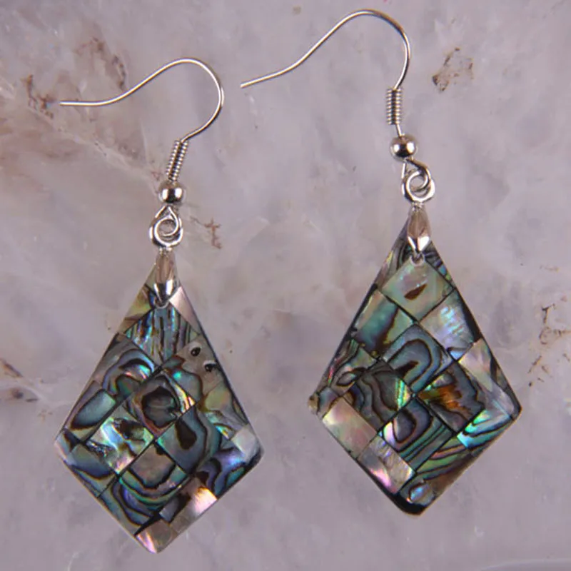 Серьги в виде раковины абалона ювелирные изделия из новой Zealand T012|abalone shell earrings|shell