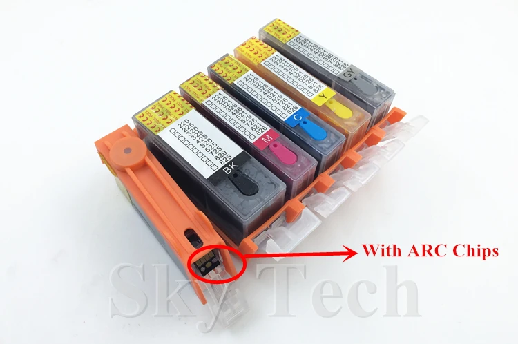 Картридж с полным наполнением чернил 6PK для PGI225 CLI226 подходит canon IX6520 IP4820 IP4920 MG5120