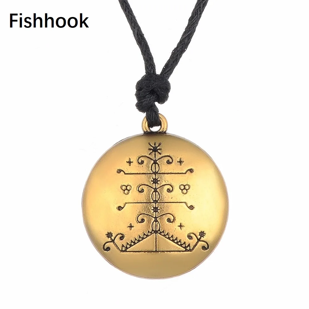 Fishhook Ogou Feray Voodoo Loa Veve Подвески Vodoun Lwa талисман для победы ювелирные изделия Hoodoo