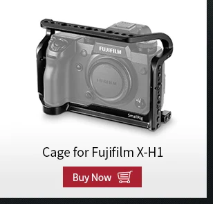 Клетка SmallRig+ Топ ручка NATO+ 15 мм двойной зажим для камеры Fujifilm X-H1 с батарейкой-2136