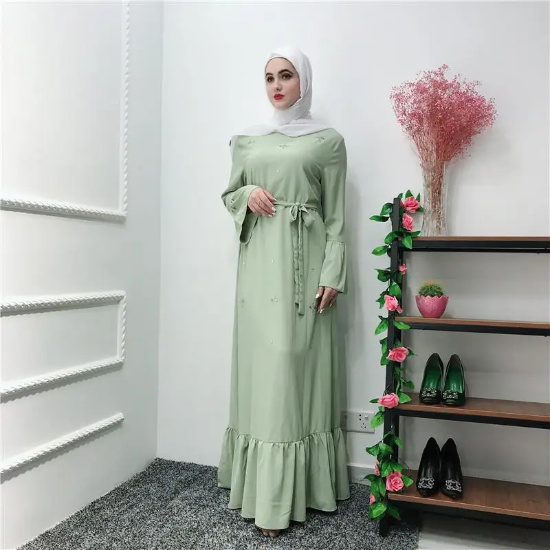 Мусульманское платье Abaya элегантное женское длинное макси для вечеринки
