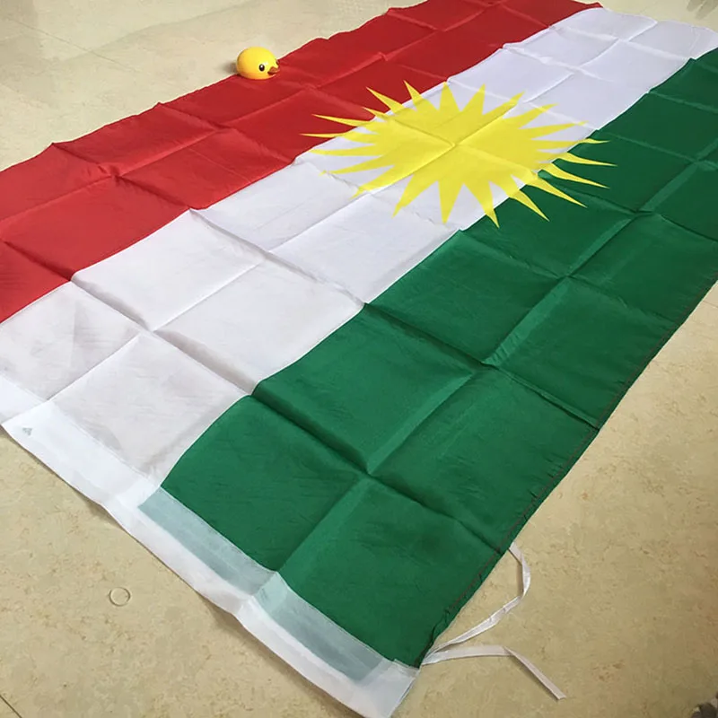 Мировой Летающий национальный флаг полиэстер печатные курдские флаги и баннеры