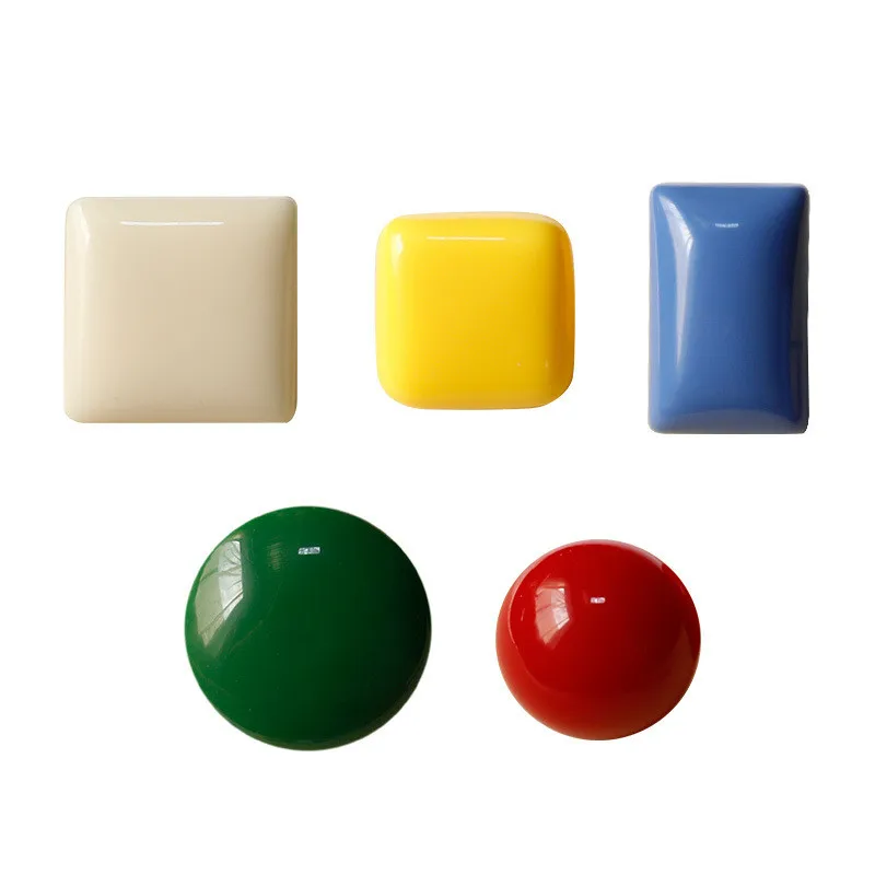 Простые круглые квадратные геометрические серьги-Клипсы из смолы для женщин и