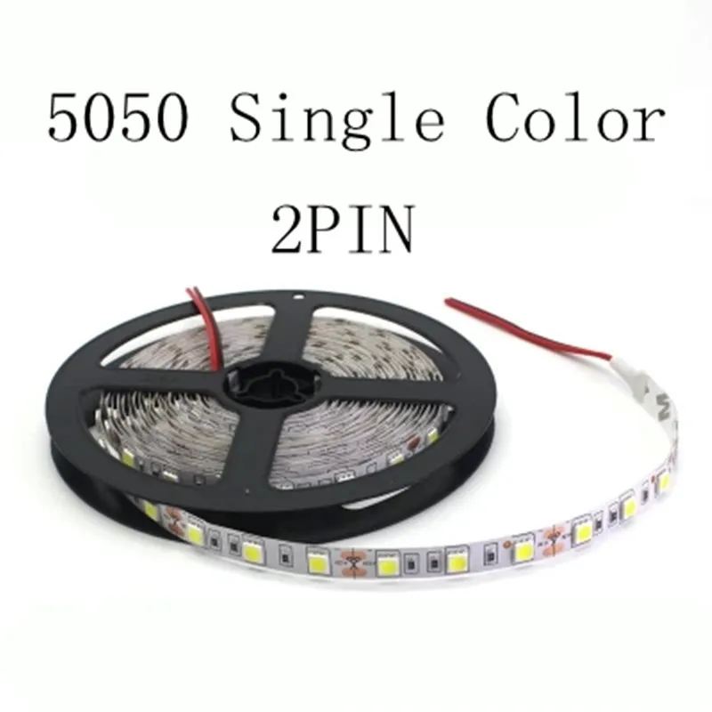 Светодиодная лента водонепроницаемая 5 м 12 В 1 рулон светильник 5050 RGB розовый