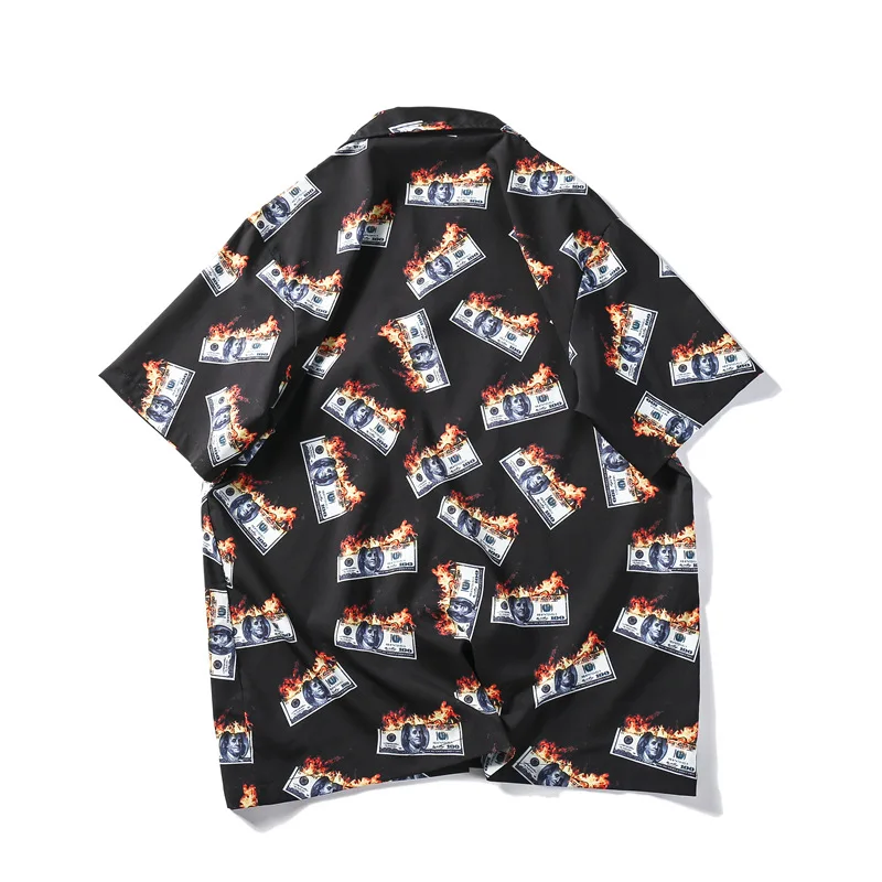 Мужская Уличная рубашка Money летняя уличная 2019|Повседневные рубашки| |