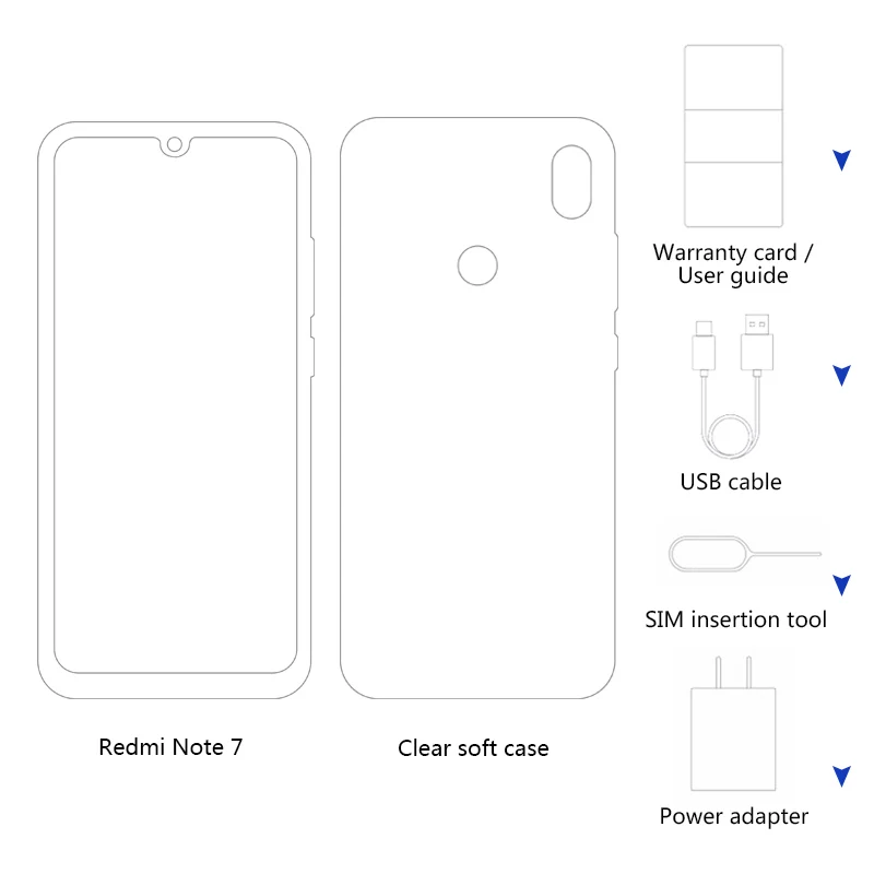 In Stock Global Version Xiaomi Redmi Note 7 4GB RAM 64GB ROM Snapdragon 660 Octa Core 6.3&quot Smartphone 2340 x 1080 4000mAh | Мобильные