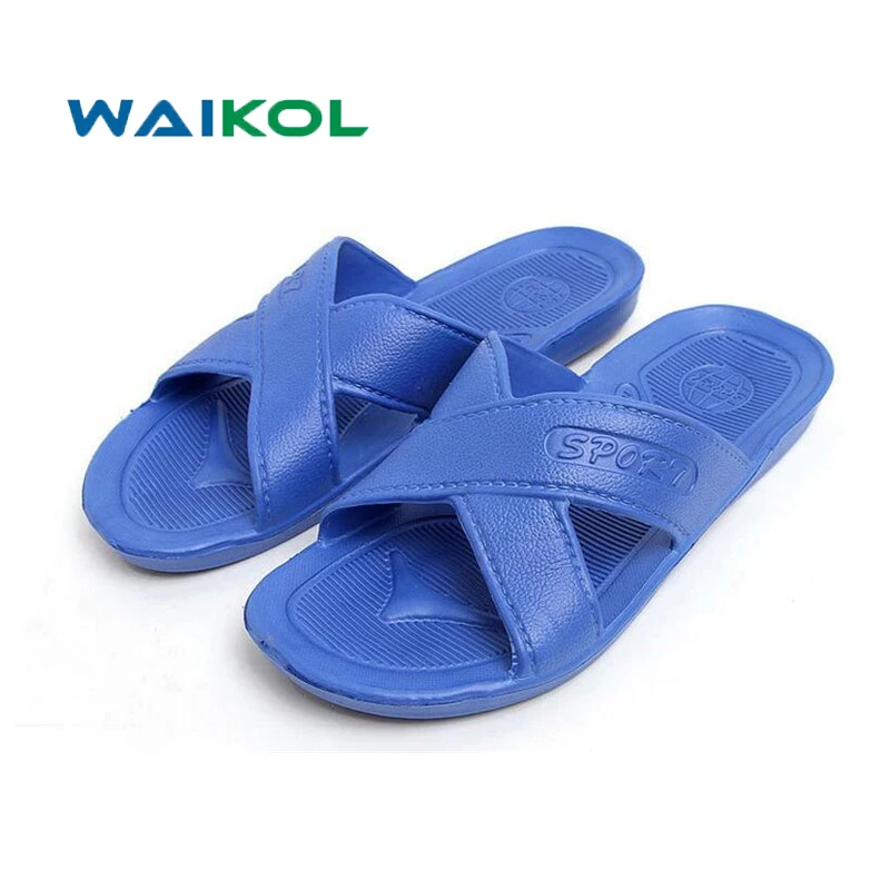 Waikol Men Shoes Household Slippers Slip Bathroom Male Summer Indoor Bath Flats Sandals Beach Flip-flops | Обувь