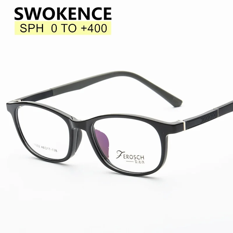 Очки для чтения SWOKENCE SPH от 0 до + 8 мужские и женские очки TR90 на заказ рецепта с