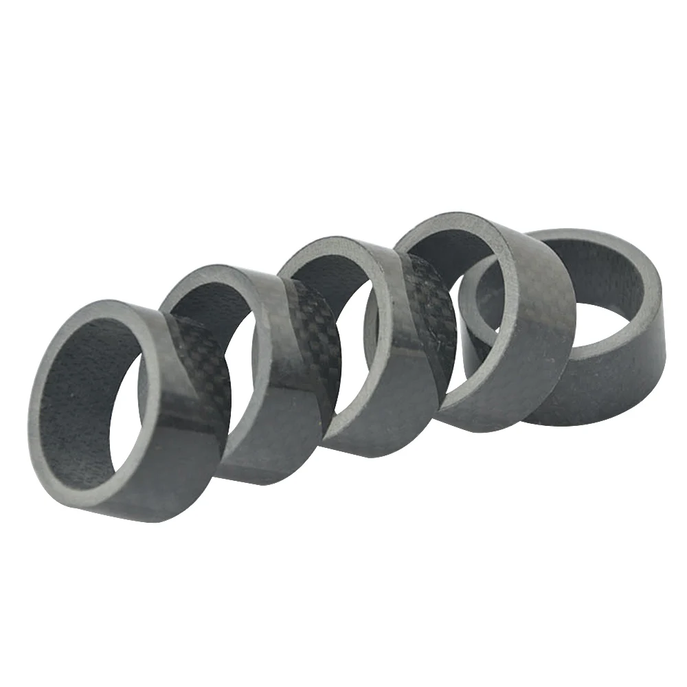 15mm Glossy Waniifa полностью углеродное волокно 3 к глянцевая матовая Проставка гарнитура вилка Шайба 5 мм 10 мм 15 мм 20 мм комплект - Цвет: 15mm Glossy