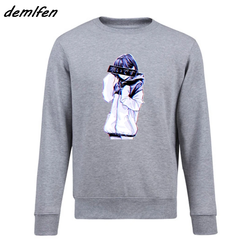 Свитшот с аниме One Punch Man манга мужской пуловер круглым вырезом худи для красивой