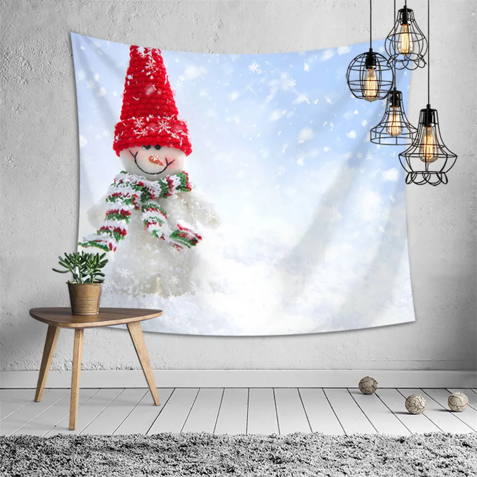 SOFTBATFY Christmas Decor Tapestry Headboard Wall Art Bedspread Dorm Home | Дом и сад