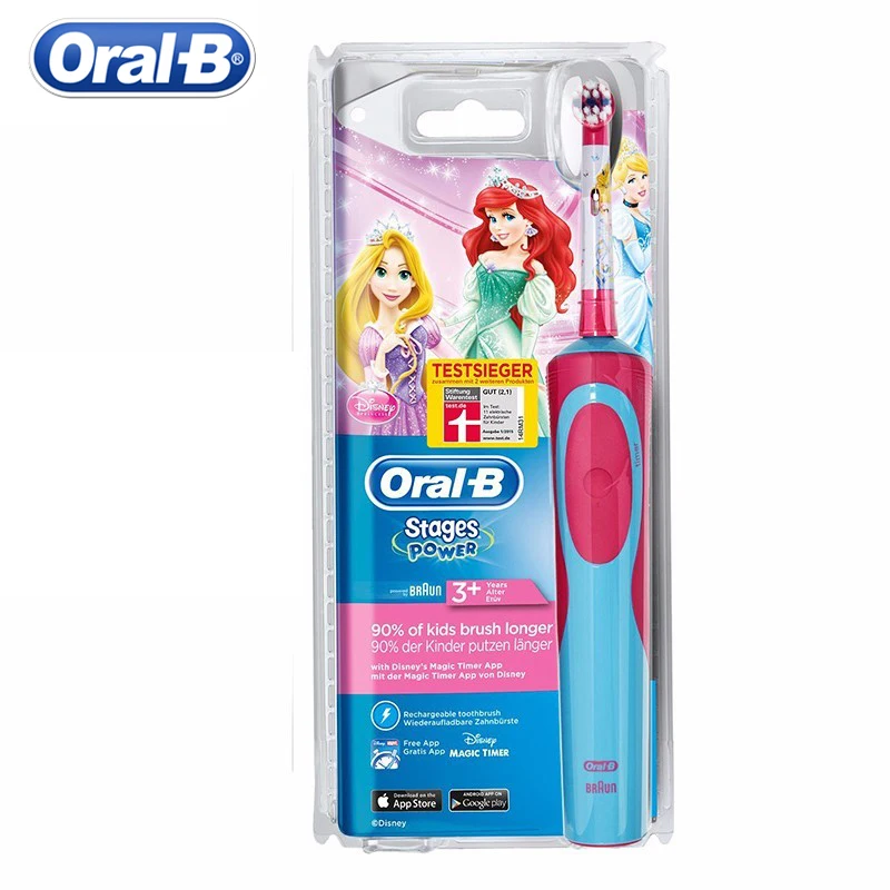 Oral B D12513K детей электрический Зубная щётка дополнительной мягкой щетиной десен Deep