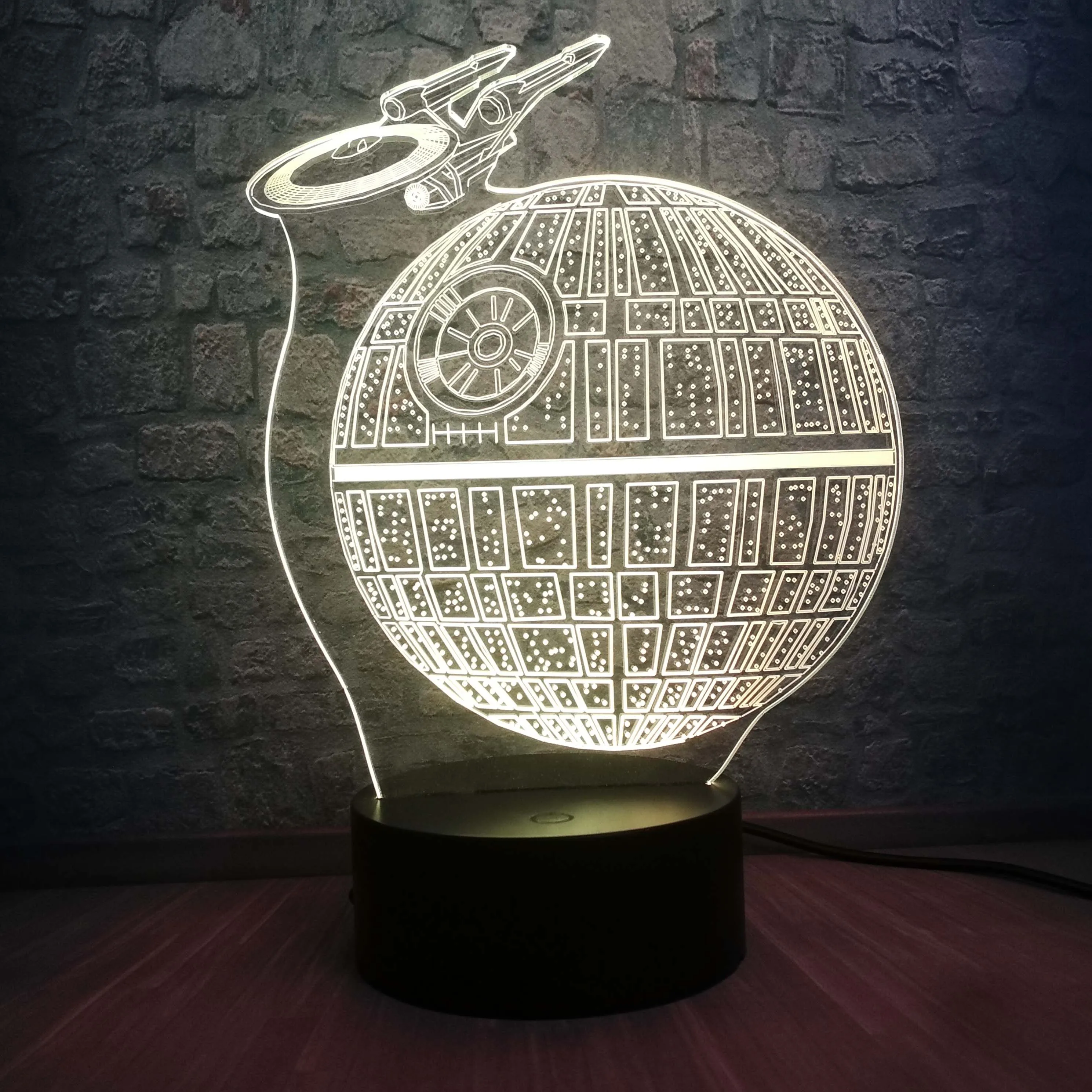 Звездные войны лампа Death Star Lustre 3D светодиодный RGB цветной настольный светильник