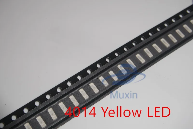 Бесплатная доставка 50 шт. 4014 smd led Желтый поверхностный монтаж. 4 0*1 мм светодиод 0 2